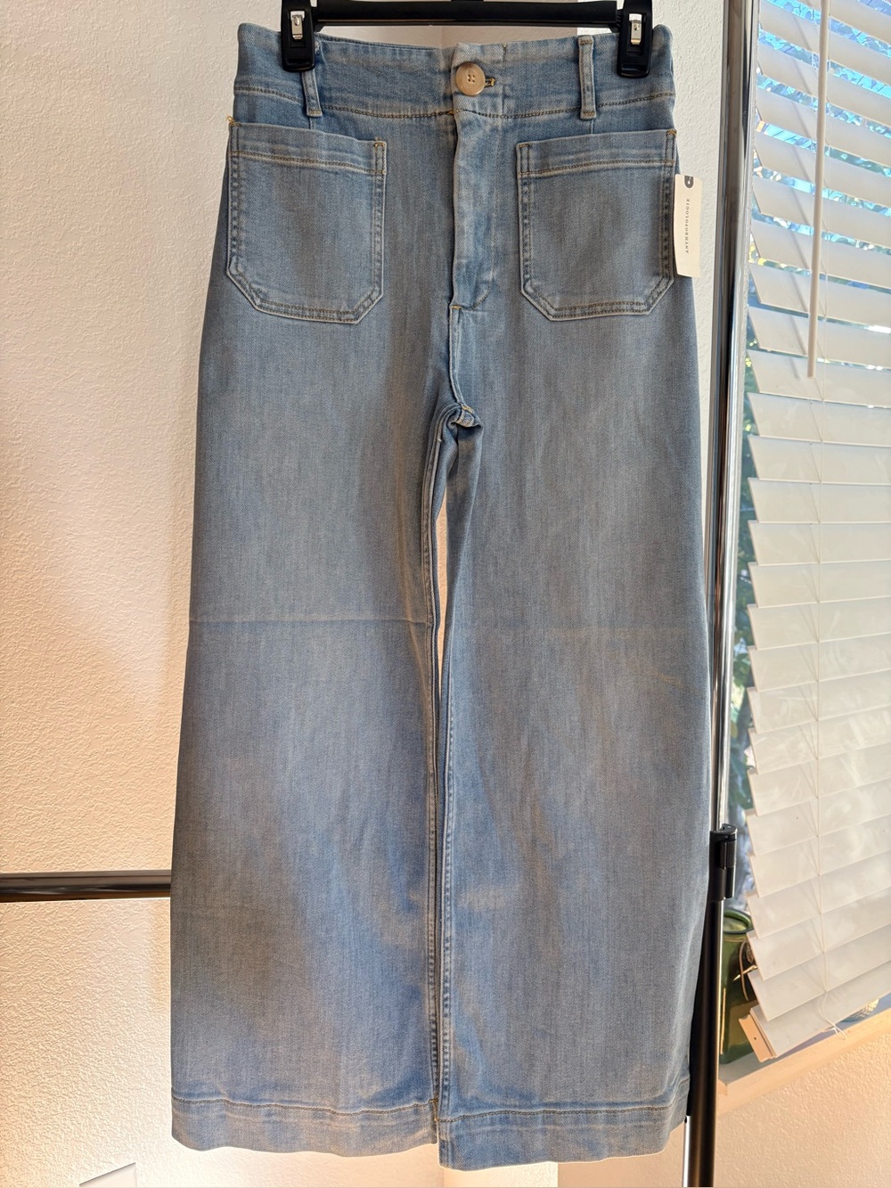 Maeve Colette High-Rise Wide-Leg Cropped Jeans, NEW - Picture 7 of 10